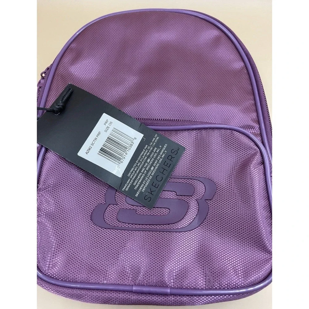 Sketchers Women's Mini Backpack /bag/purse Multiple Pockets Pink One Size New
